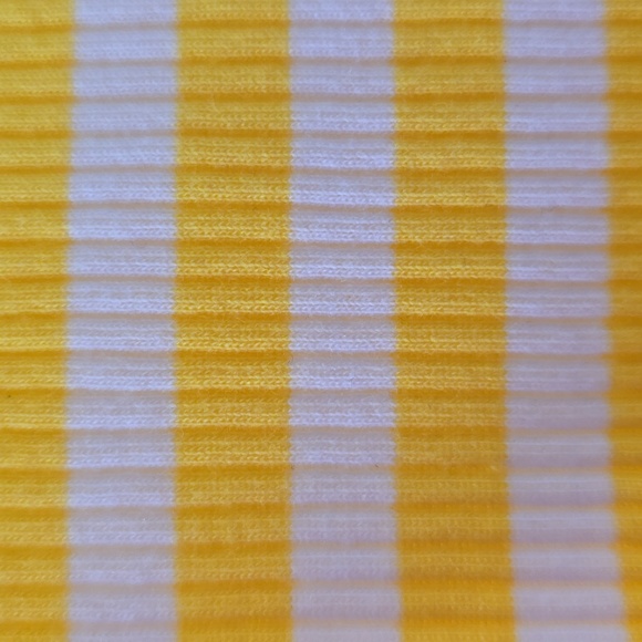 THEREABOUTS GIRLS YELLOW STRIPED SHORT SLEEVE TOP SIZE SMALL 7/8 - Picture 7 of 9